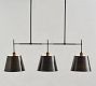 Tapered Metal Shade Linear Chandelier (43")