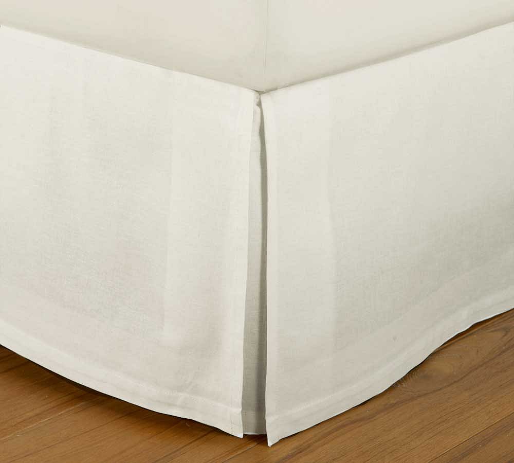 King Size Linen Cotton Bed Skirt