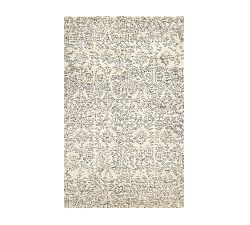 Open Box: Bronwyn Hand-Tufted Wool Rug, 5' x 8'-Indigo/Parchment