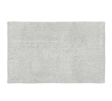 Classic Organic Loop Bath Mat, Gray Mist, 27&quot; x 45&quot;