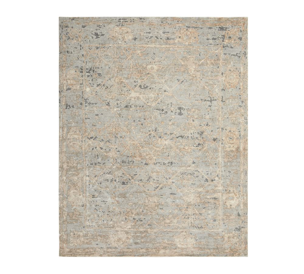 Open Box: Cascade Hand-Tufted Wool Rug, 8' x 10' - Mineral Blue