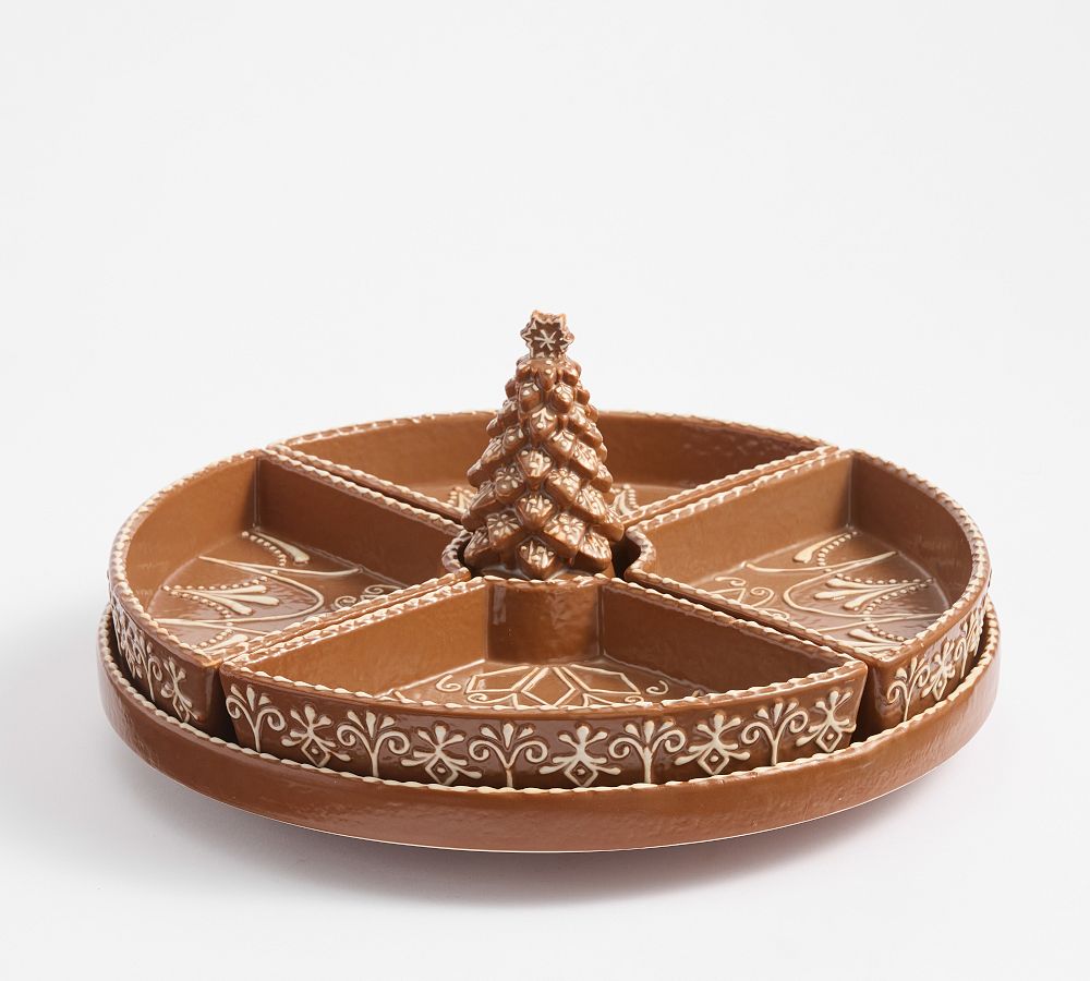 Gingerbread Stoneware Lazy Susan