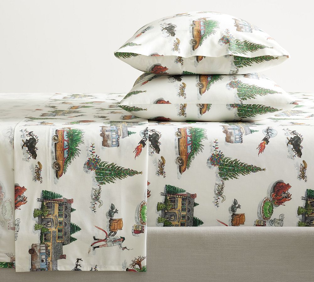 National Lampoon's Christmas Vacation™ Percale Sheet Set - Percale Sheet Set, King