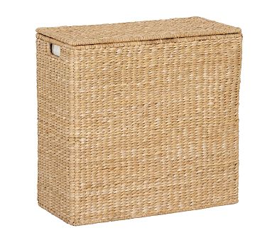 Seagrass Divided Hamper &amp; Liner