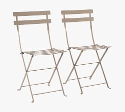 Fermob Metal Outdoor Bistro Chairs, Set of 2