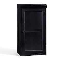 Open Box: Modular Bar, Glass Door Hutch, Black
