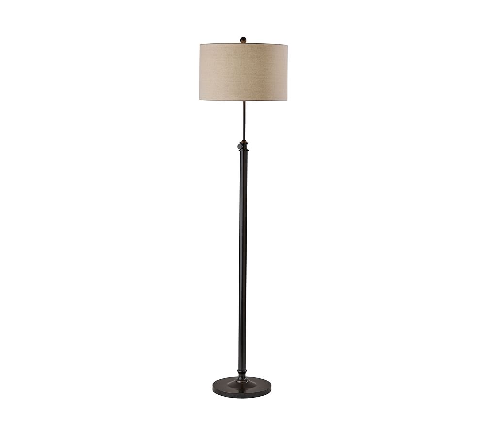 Fig Iron Adjustable Floor Lamp 66", Color Antique Bronze | Pottery Barn