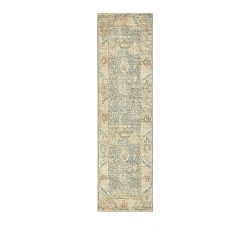 Open Box: Nahla Hand-Tufted Wool Rug, 2.5'x9' - Chambray