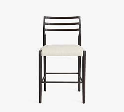 Open Box: Quincy Basketweave Stool, Counter Height, Individual - Black