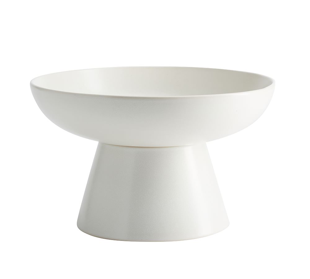 Mason Stoneware Footed Serving Bowls - Ivory
