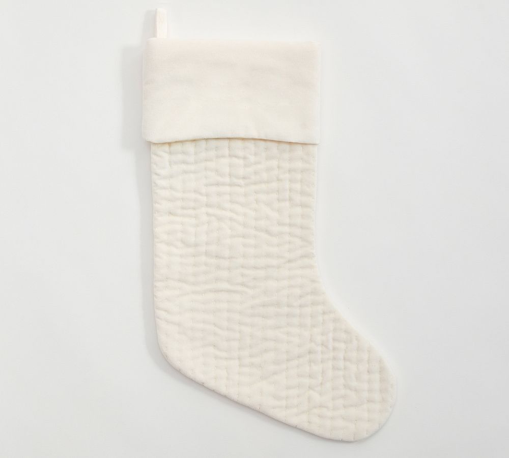 Channel Quilted Velvet Stockings