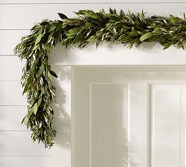 Fresh Olive Leaf &amp; Myrtle Garland