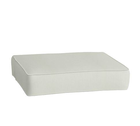 Replacement Double-Piped Ottoman Cushion