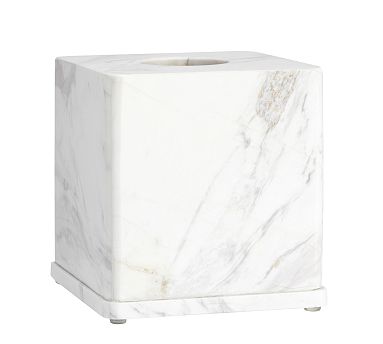 Monique Lhuillier Marble Tissue Box