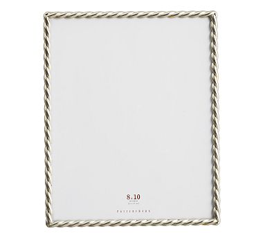 Rope Plated Frame, Silver - 8 x 10&quot;