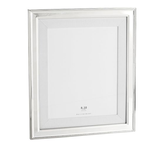 Personalized Silver-Plated Grosgrain Ribbon Mat Frames