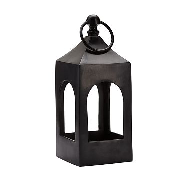 Caleb Lantern: Black: Mini 15&quot;