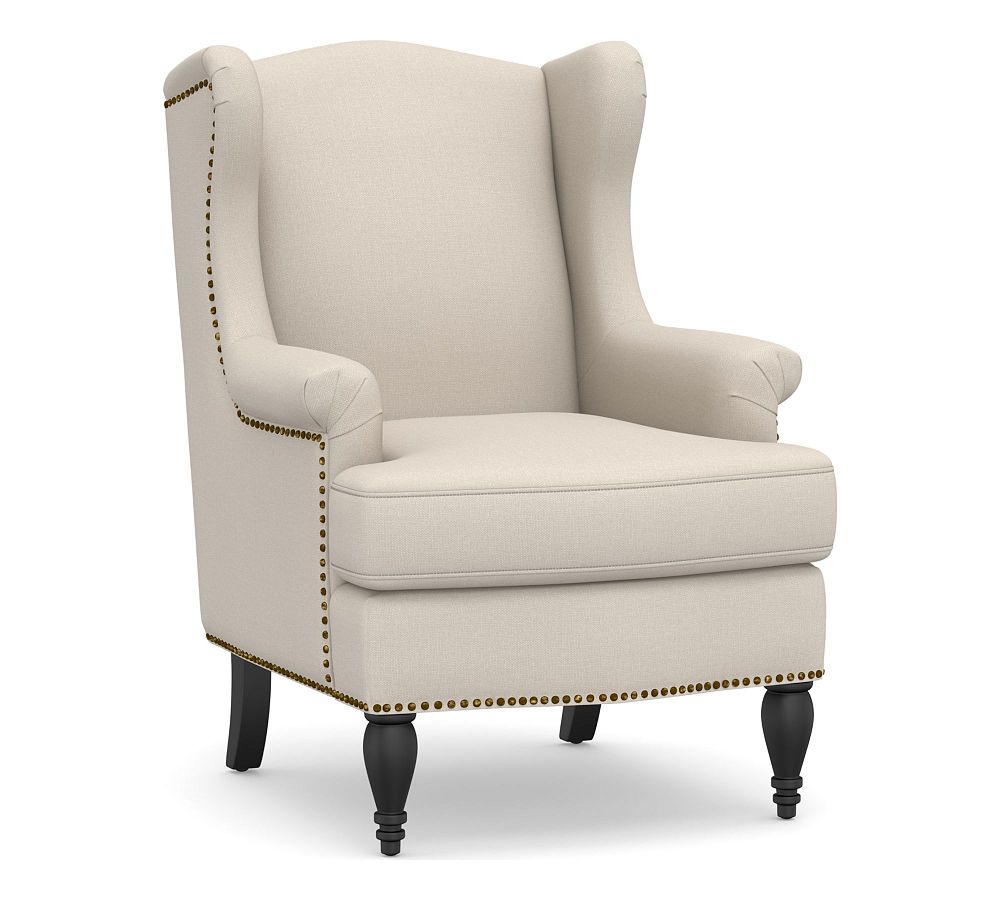 Delancey Chair - Polyester Wrapped Cushions, Performance Brushed Basketweave Oatmeal