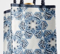 Hanukkah Medallion Cotton/Linen Wine Bag
