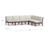 Chatham Mahogany 6-Piece Armless Sectional