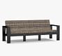 Malibu Metal &amp; Wicker Grand Outdoor Sofa (97&quot;)