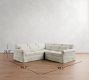 York Roll Arm Deep Seat Slipcovered 3-Piece L-Shaped Sectional (99&quot;)