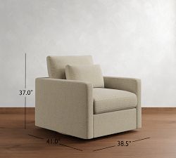 Westwood Slim Arm Deep Seat Swivel Chair