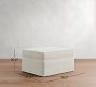 Pearce Square Arm Slipcovered Wide Sectional Ottoman