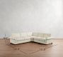 PB Comfort Modern Roll Arm 3-Piece L-Shaped Wedge Sleeper Sectional (121&quot;)