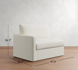 Build Your Own Westwood Slim Arm Slipcovered Sectional