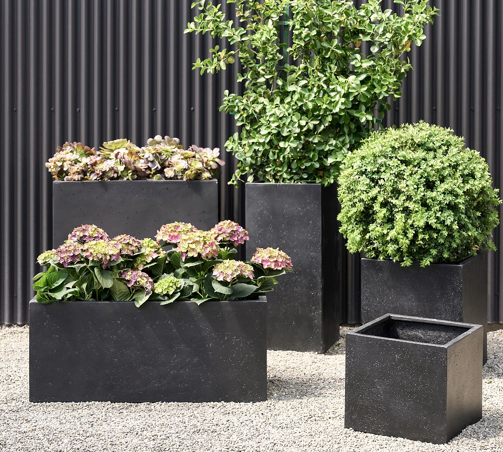 Mission Square Handmade Outdoor Planters