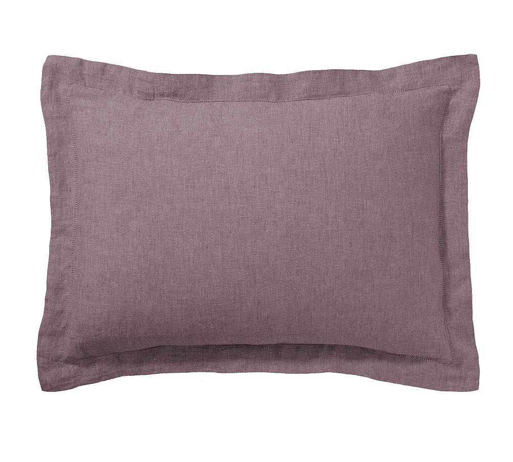 Open Box: Belgian Flax Linen Sham, Standard Set of 3 - Fig