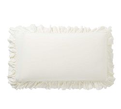 Open Box: Belgian Flax Linen Fringe Ruffle Sham, King Set of 2 - Classic Ivory
