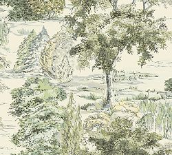 Scenic Tree Toile Removable Wallpaper