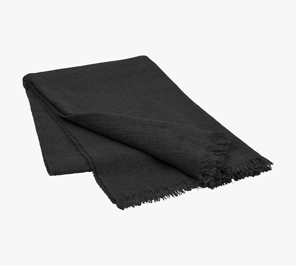 Open Box: Blomus Merino Wool Throw, 51&quot; x 87.7&quot; - Magnet