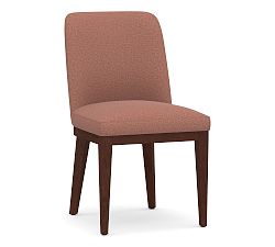 Open Box: Layton Upholstered Side Dining Chair - Mahogany Legs, Rustic Chenille Rosewood