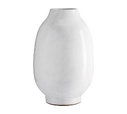 Open Box: Quin Ceramic Vase, Tall - White