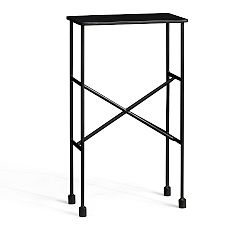 Open Box: Zane Metal Accent Table, 14&quot; - Black