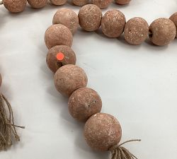 Open Box: Solis Terra Cotta Beads, 60&quot;
