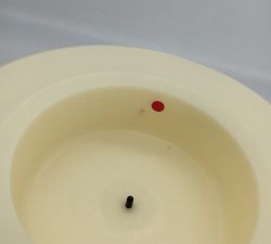 Open Box: Standard Flameless Outdoor Pillar Candle, 6&quot; x 12&quot; - Ivory