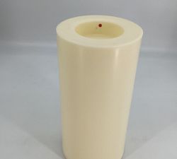 Open Box: Standard Flameless Outdoor Pillar Candle, 6&quot; x 12&quot; - Ivory