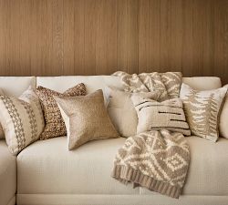 Gabriela Diamond Striped Pillow