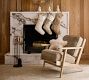 Floral Quilted Velvet Stocking