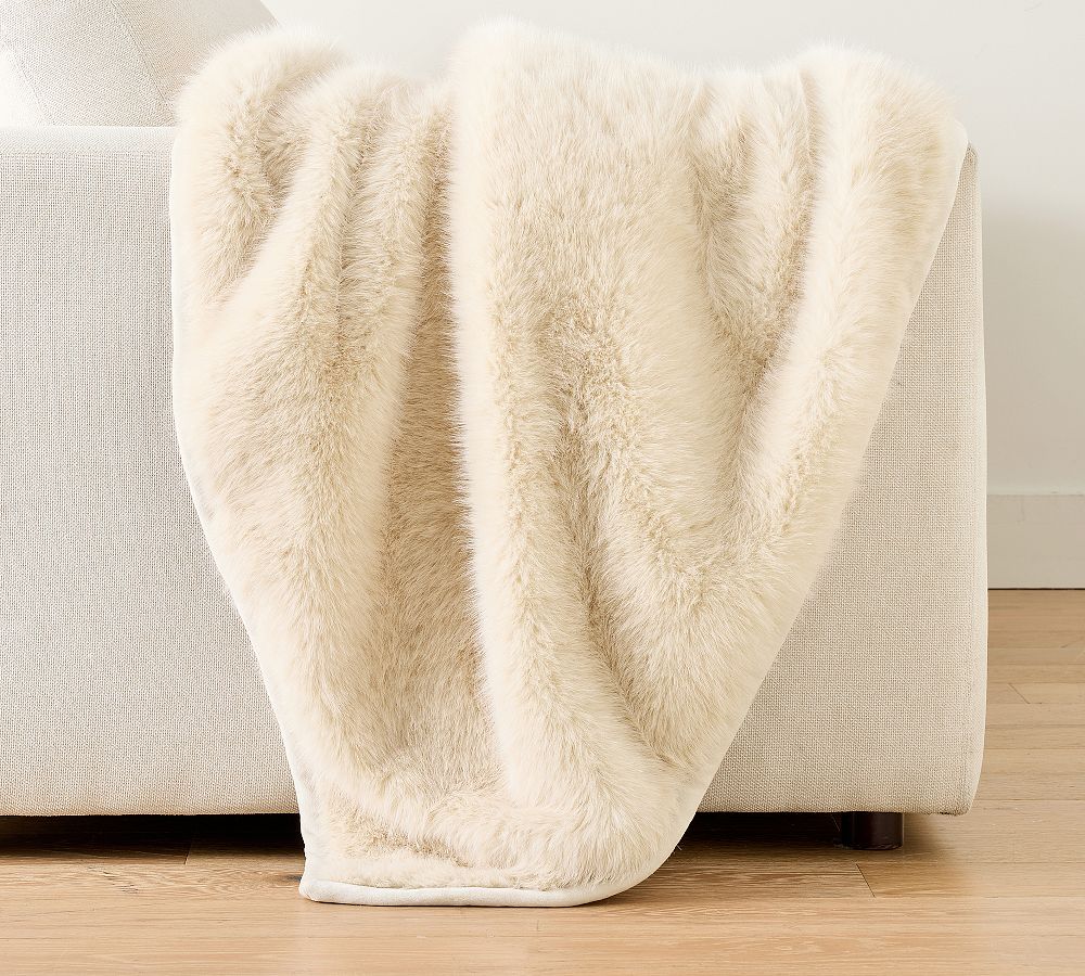 Sparkle Faux Fur Throw