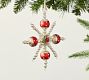 Vintage Glass Beaded Snowflake Ornament