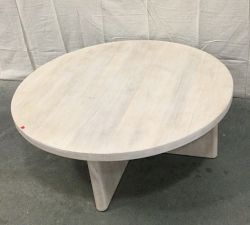 Open Box: Cayman Round Coffee Table (40&quot;) - Biscotti