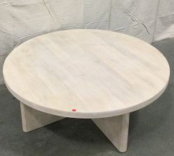 Open Box: Cayman Round Coffee Table (40&quot;) - Biscotti