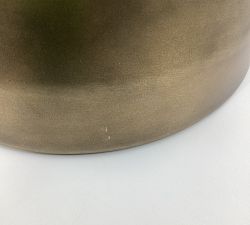 Open Box: Shae Round Metal Accent Table (13.5&quot;) - Antique Brass