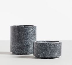 Black Marble Home Office Set