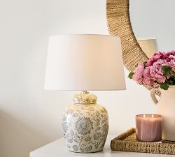 Langley Petite Ceramic Table Lamp (18&quot;)